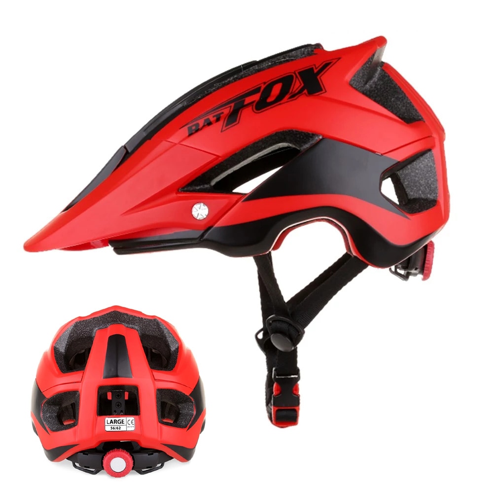 BATFOX Anti-collision Road Fietsen MTB Fietshelm Ultralight Integraal gegoten Fietshelm 56-63cm