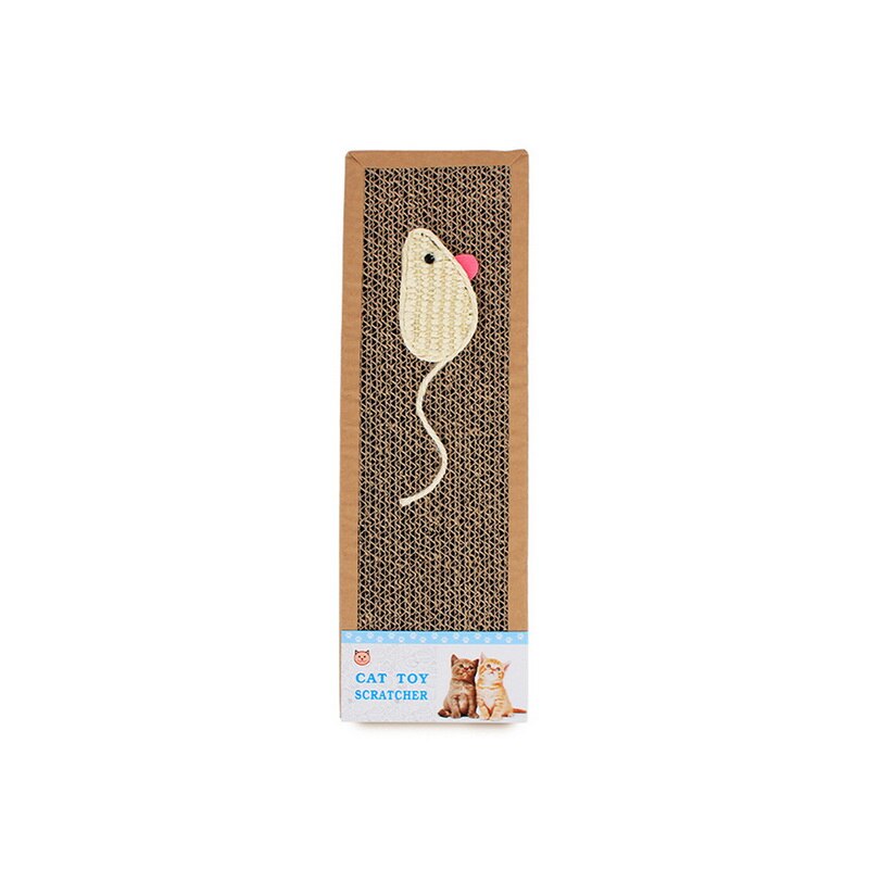 Juguetes para gatos, rascador para mascotas, Cartón corrugado para gatos, productos interactivos para arañar, poste para casas de gatos, suministros para mascotas: 37x12x2cm