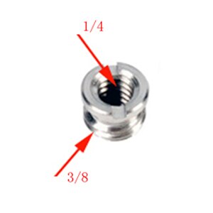 10pcs/lot 1/4" to 3/8" Male to Female Thread Screw Mount Adapter Tripod Plate Screw mount for Camera Flash Tripod Light Stand: I