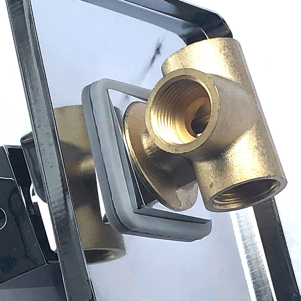 BAKALA BRASS Shower Faucet Body Valve and SOLID Stainless Steel Trim Square Concealed Replacement for Bathroom Showering System