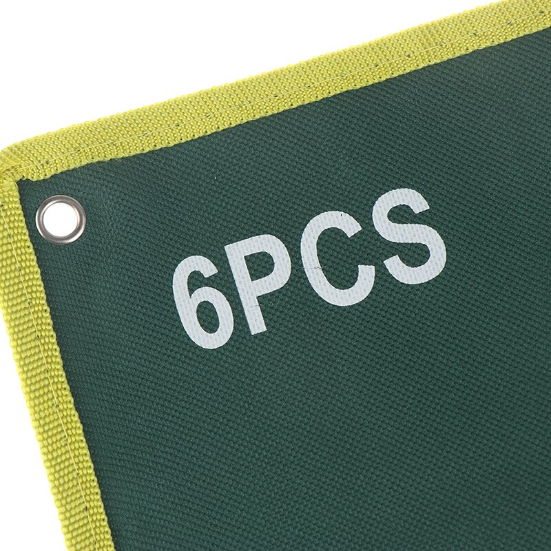 6/8/10/12/14/25 Pocket Grids Canvas Roll Spanner Plier Wrench Tool Storage Bag