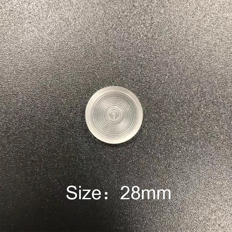 10Pcs 18/24/28mm Colored Round Binding Disc DIY Binder Notebook Loose Leaf Ring Arc Book Buckle Hoop Binder Ring Office Supplies: 28mm Transparent