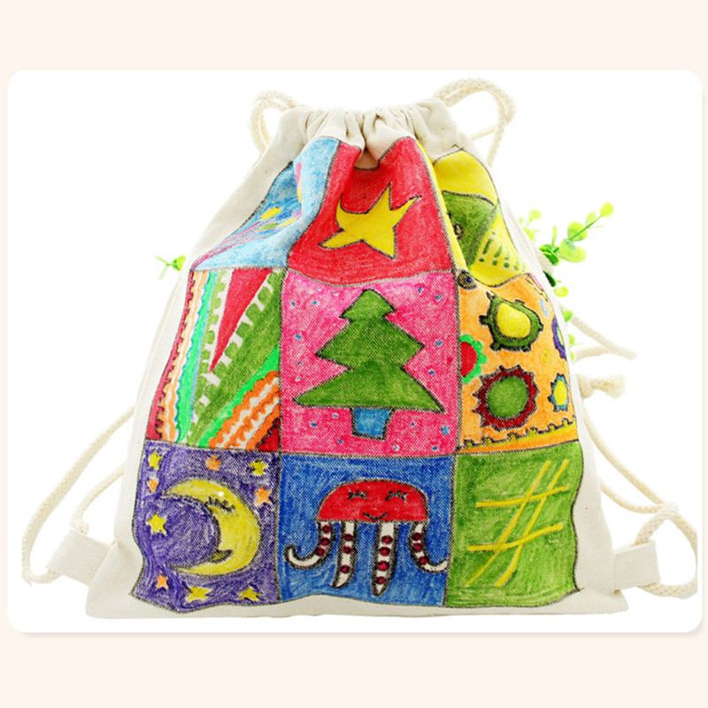 8Pcs Clothes Textile Markers Fabric Paint Pens DIY Crafts T-shirt Pigment Paint