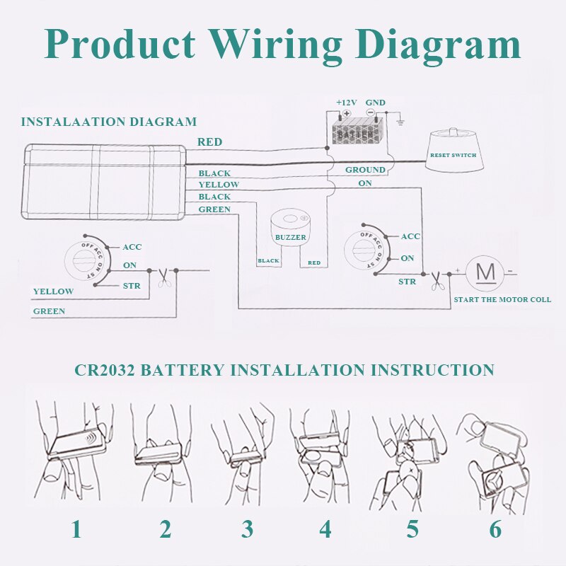 2.4G Car Intelligent System Wireless Engine Lock Car Immobilizer System Alarme Anti-Hijacking Circuit Cut Off Auto Unlock Device