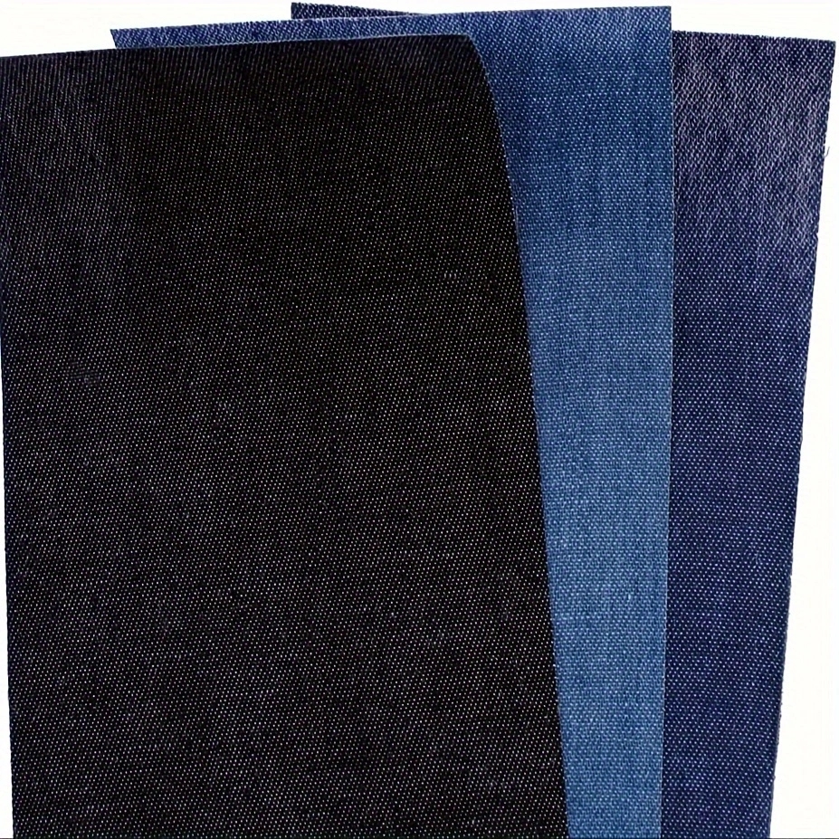 3/Rollen Jean-Aufnäher zum Aufbügeln, 8 x 50 cm, Reparaturflicken, Kleidung, selbstklebende Aufbügelflicken für Kinder und Erwachsene (Dunkelblond).