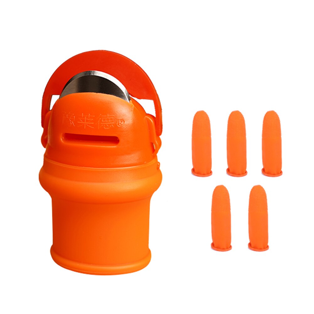 Thumb Cutter Beans Picker Finger Guards Plant Picking Tool Kitchen Gadget Thumb Scissors with Pepper and Beans Fingertip Tools: M 5pcs
