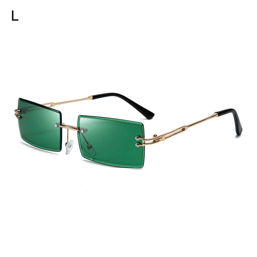Gafas de sol de trébol irlandés para el Día de San Patricio, lentes verdes de trébol de cuatro hojas, disfraz de Leprechaun, gafas de sol sin montura a la: Marfíl