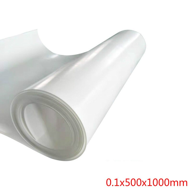1pcs white ptfe film, high strength and high temperature resistance 0.1x500x1000mm, used for compression molding extrusion proc