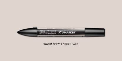 Marcador gráfico Winsor & Newton ProMarker de doble punta gris y negro
