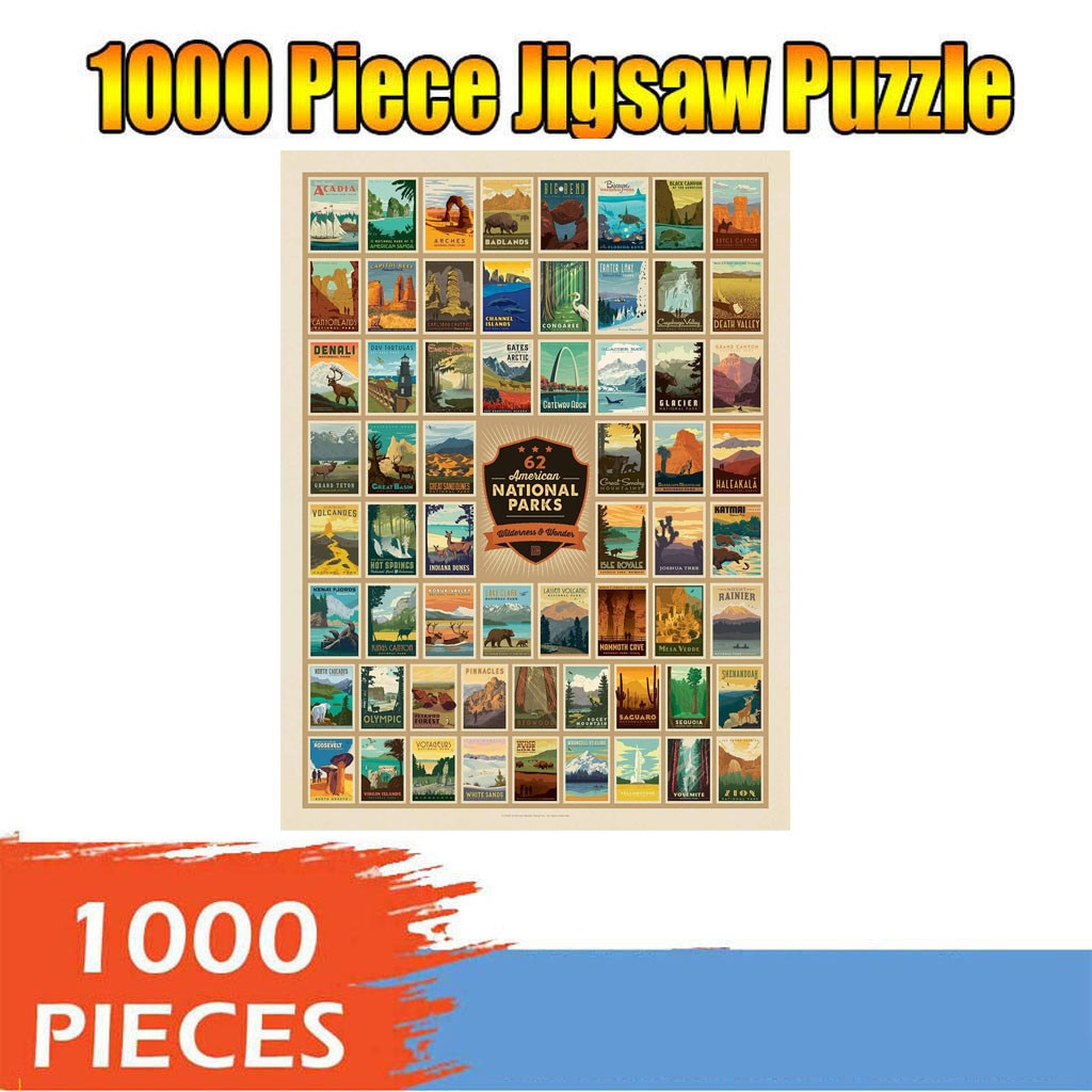 1000 Stuks Legpuzzels Houten Assembleren Foto Landschap Puzzel Speelgoed Voor Volwassenen Childrens Kids Spelletjes Educatief Speelgoed