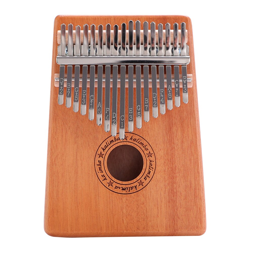 17 Toetsen Kalimba Duim Vinger Piano Afrikaanse Mbira Mahonie Hout Kalimba Voor Beginner Muziekinstrumenten Kerstcadeau: Letter