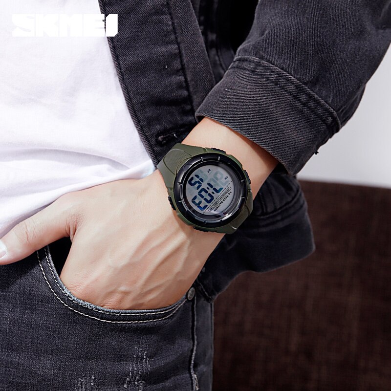 Skmei led digitaal horloge heren 2 tijd sport polshorloges heren chrono elektronische wekker 10 jaar batterij reloj hombre 1563 horloges