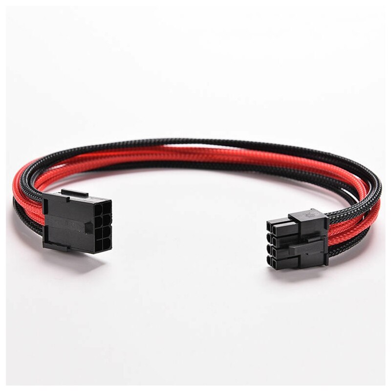 8 Pin Naar 6Pin + 2 Pin 30Cm Atx Board Psu Voeding Verlengkabel Draad 8 Pin Atx psu Verlengkabel (30Cm)