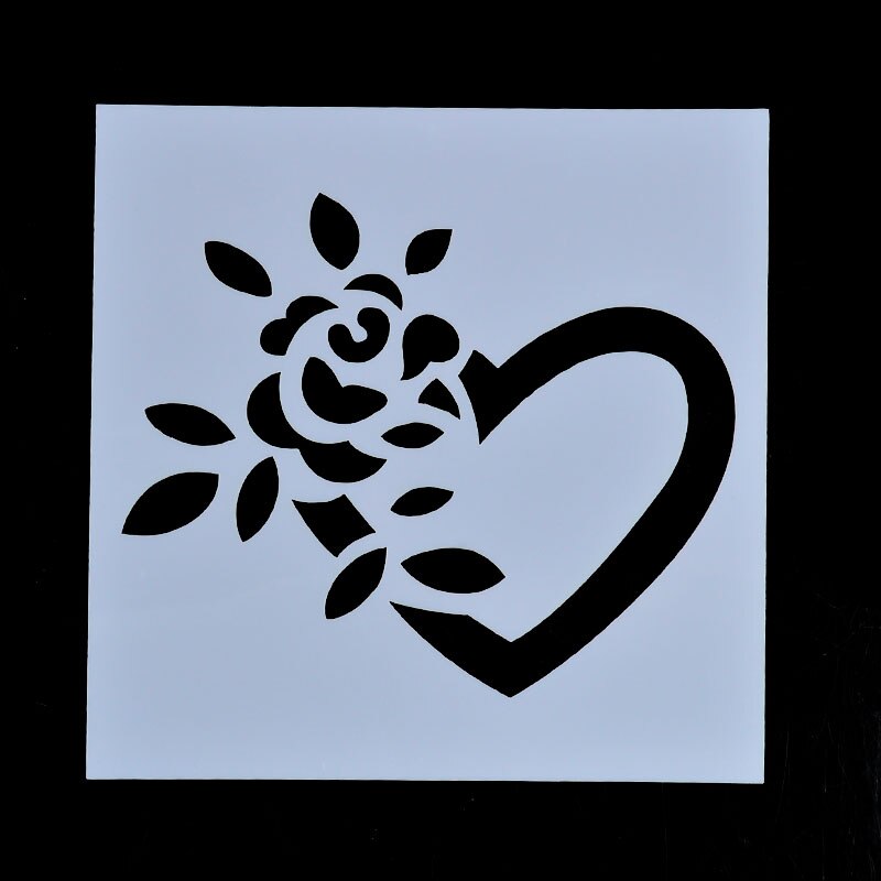 Plastic Layering Stencils Template DIY Paper Card Scrapbooking Photo Album Diary Hand Craft: Dark Khaki