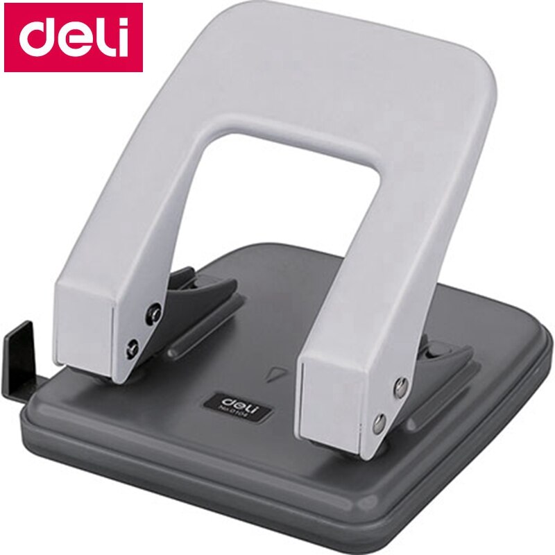 Deli 0104 Office Desk 6mm 2-Hole punch binding hole punch two holes distance 80mm punch papers capacity 35 pages 80g