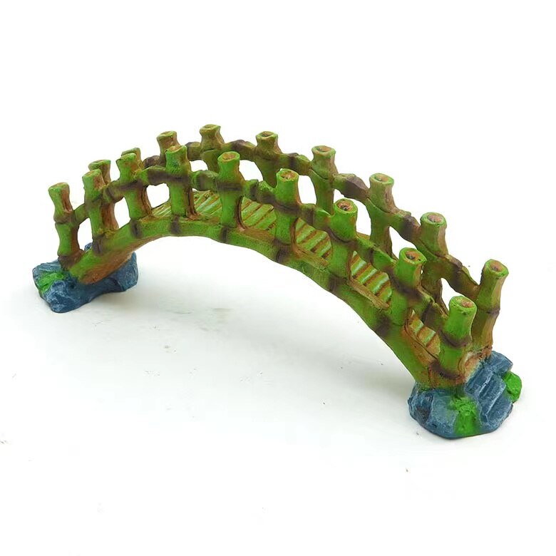 Hars Aquarium Arch-Brug Ophaalbrug Rock Decor Voor Aquarium Landschap Decoratie: green