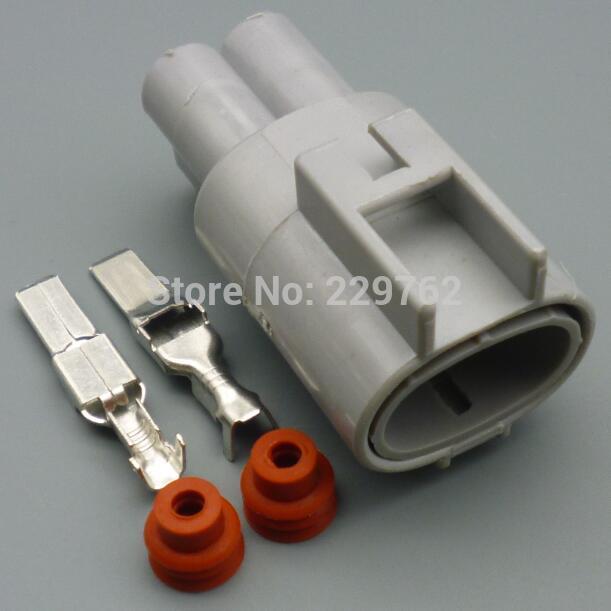 Shhworlsea-conector de ventilador electrónico para coche, accesorio masculino y hembra de 2 pines, resistente al agua, para Toyota Ford Focus Mazda Haima 176142, 2, 76143, 6: 1sets male