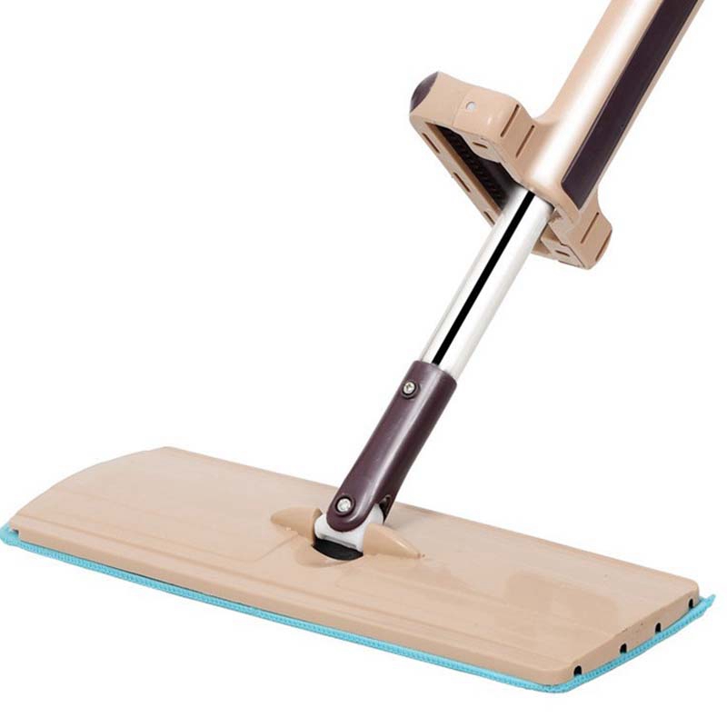 Fregona plana de alta venta, fregona giratoria de acero inoxidable para lavar a mano, fregona giratoria para casa, oficina, herramienta de limpieza, almohadilla de microfibra para suelo de cocina