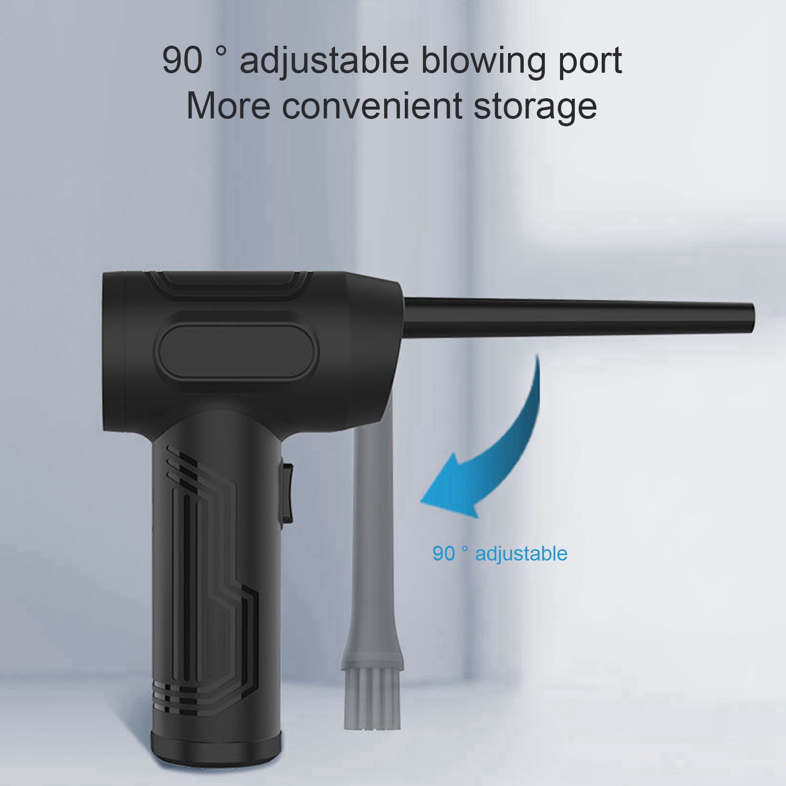 Snoerloze Elektrische Air Duster Handheld Auto Computer Toetsenbord Schoonmaken Blower Usb Oplaadbare Dust Blower Tool 50000 Rpm 60W