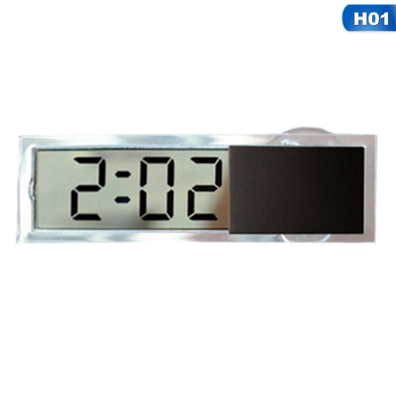 Lcd auto digitale klok auto raamthermometer celsius fahrenheit auto digitale klok auto accessoires: H01