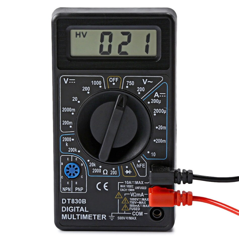 Verkoop DT-830b Digitale Lcd Ac Dc Voltmeter Amperemeter Ohm Tester Multimetro Multimeter Buzzer Diagnose-Tool