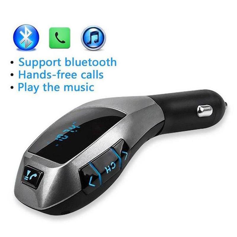 FM transmitter mp3 player USB hands-free wireless bluetooth car kit radio adapter FM modulator music audio suitable for smartpho