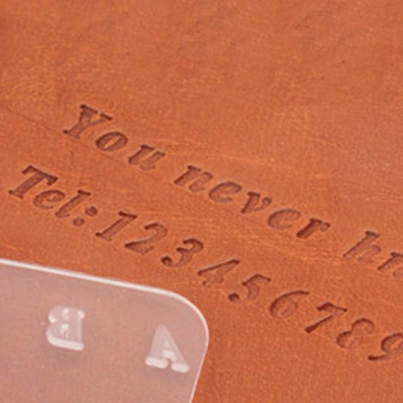 Handmade leather DIY leather letter printing digital printing art leather carving tool set combination