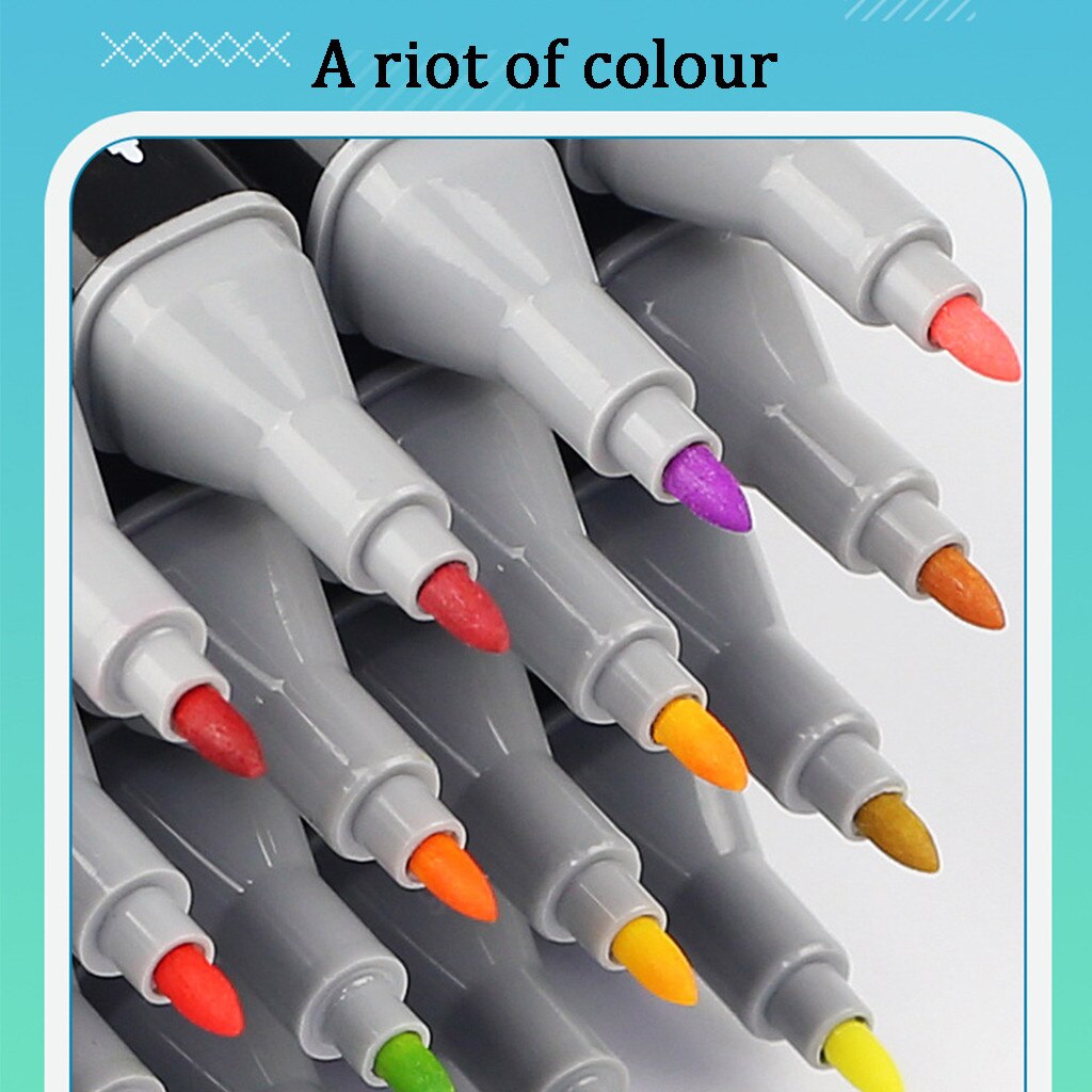 mark pen Painting Double Head colorful Mark Note Pen Set Office Supplies for all kinds of painting#904g40