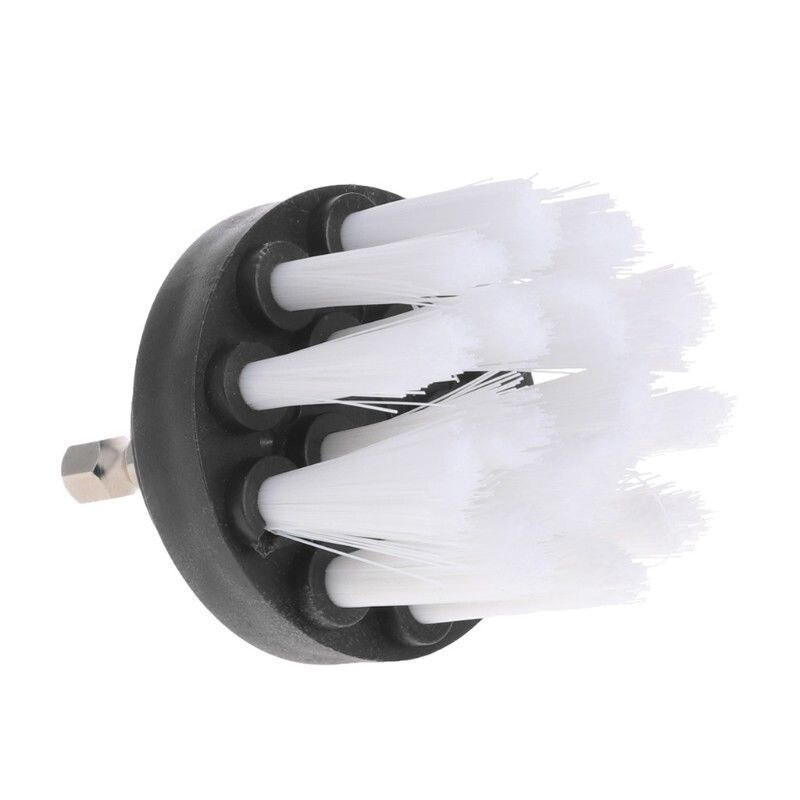 Power Scrubber Brush Set for Bathroom Drill Scrubber Brush for Cleaning Cordless Drill Attachment Kit Power Scrub Brush: 2inch white