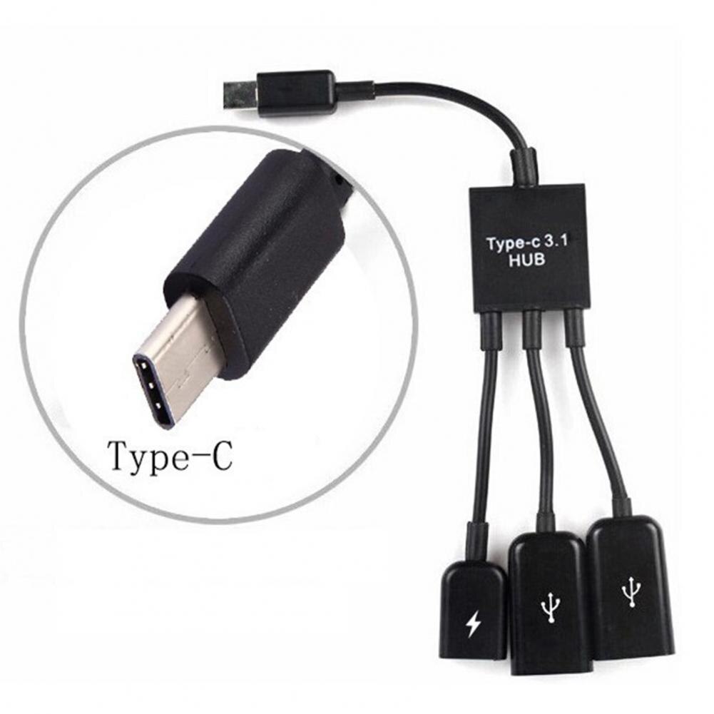 Hub Adapter OTG Portable Type-C USB Cable Converter for Mobile Phone