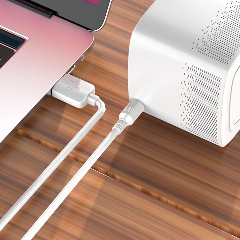 Cable de carga de agujero redondo USB a DC 3,5x13,5mm para Mini altavoz, lámpara de mesa, ventilador N0PB