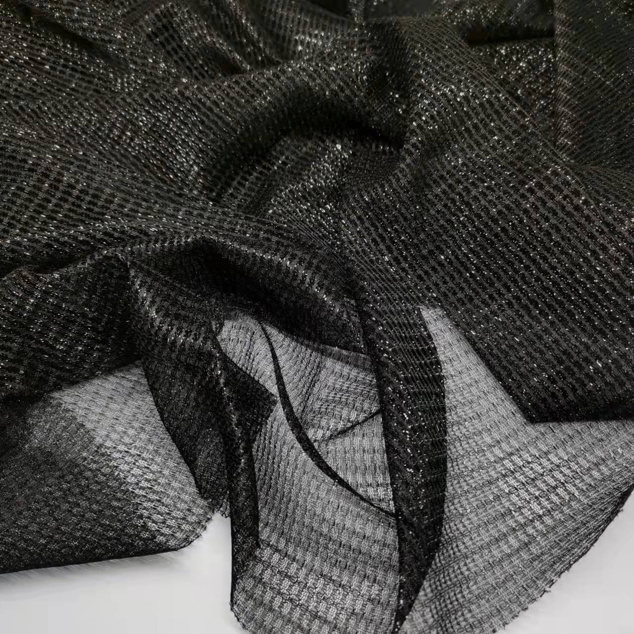 Sparkling Fabric Metallic Stretchy Cosplay Material Shiny Soft Mesh: 4