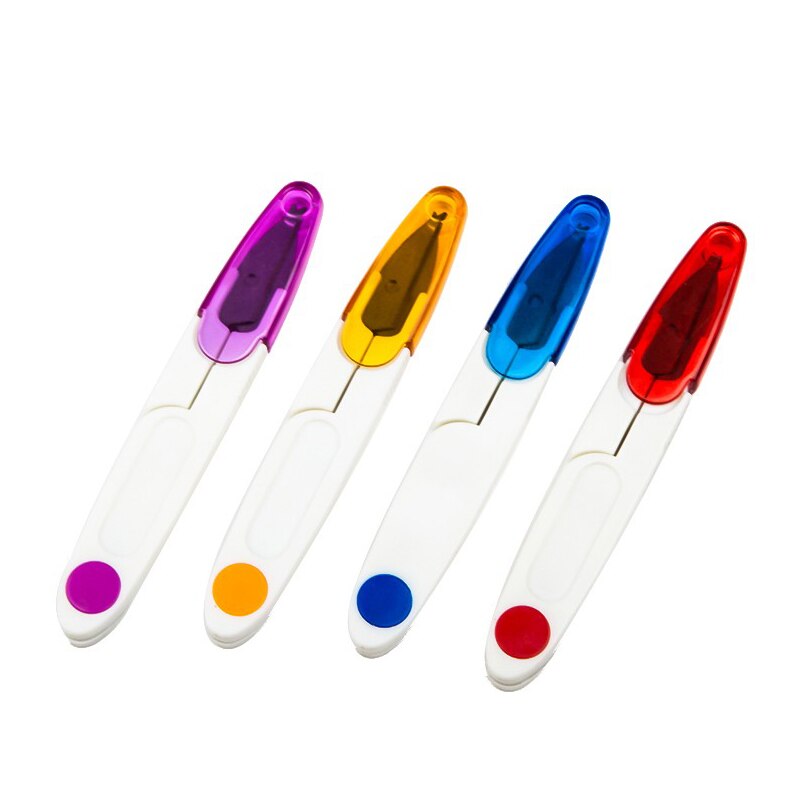 Safety U-shape Fabric Scissor DIY Cutting Sewing Scissors Shears Cross Stitch Embroidery Tailor's Scissor Plastic Thread Trimmer