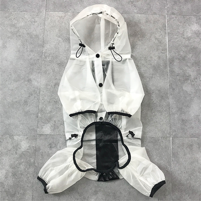 Pet Waterproof Clothing Dog Raincoat Jumpsuit Dog Clothes Poodle Bichon Schnauzer Pug French Bulldog Rain Coat Pet Coat