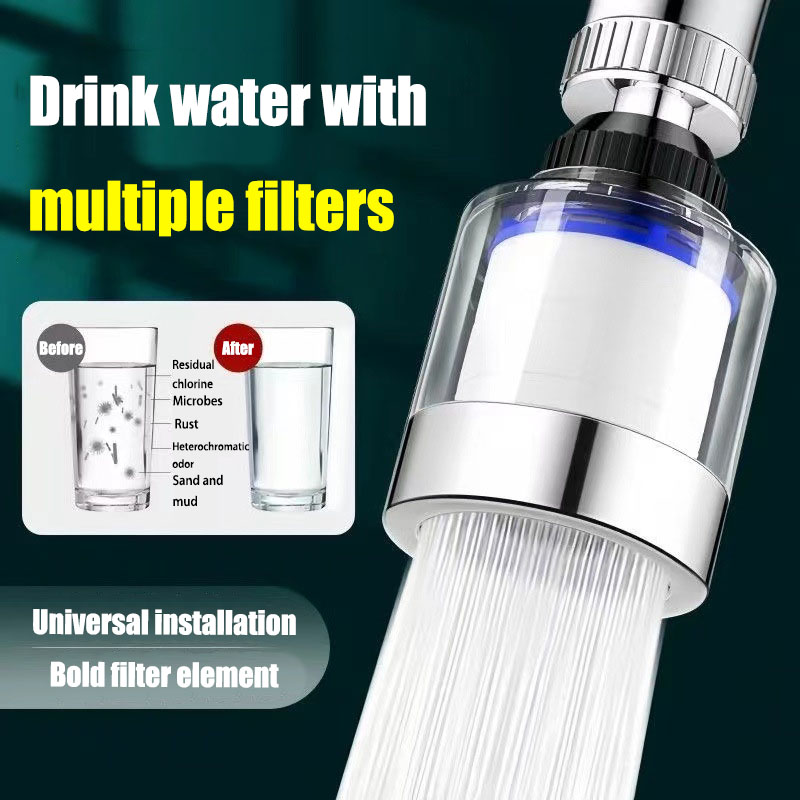 Kraan Douchekop Waterzuiveraar Meerdere Filter Nozzle Keuken Universeel Kraanwater Filter Splash Proof Head Verlenging Apparaat