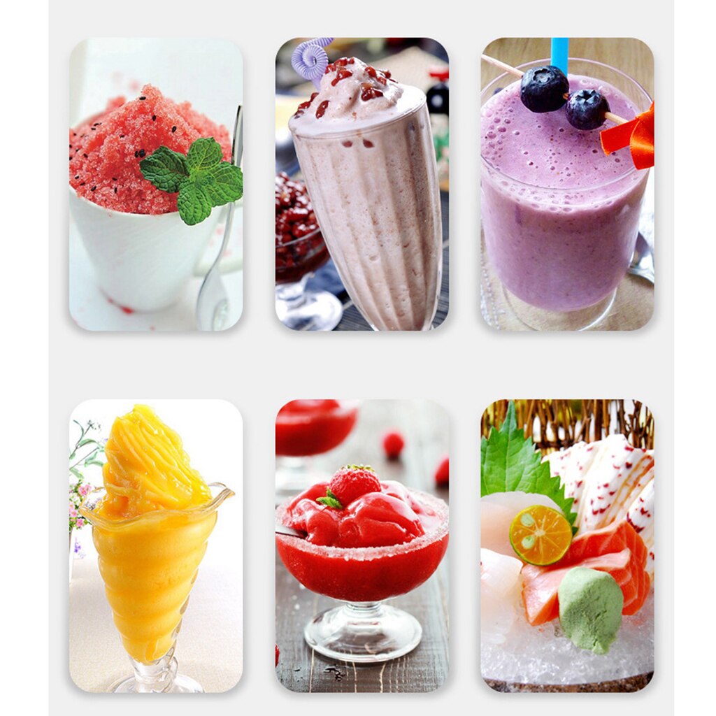 Manual Sand Ice Grinder Machine Chipper Blender Shave Fine Ice in minutes