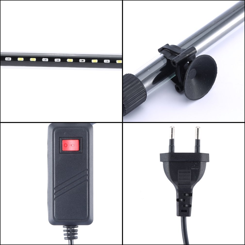 RGB Aquarium licht 60-80cm tauchen lampe Bunte lampe Wasserdichte Unterwasser Clip für pflanzen Aquarium tank ätherisches Amphibien verwenden
