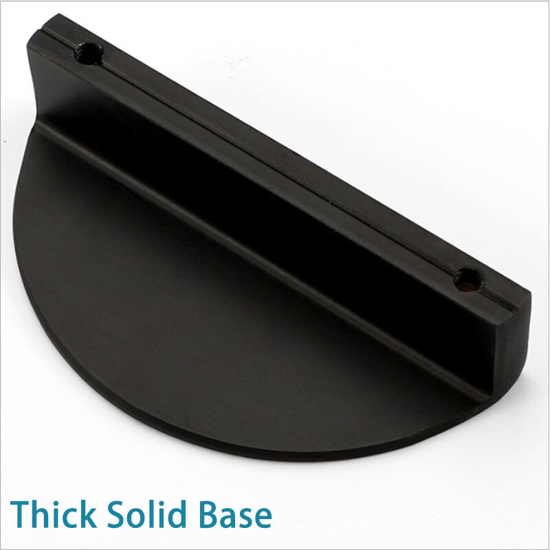 Half Round Drawer Knob Kitchen Cabinet Handles Door Pull Gold Black Copper Brushed Matte Zinc Alloy Triangle Furniture Hardware
