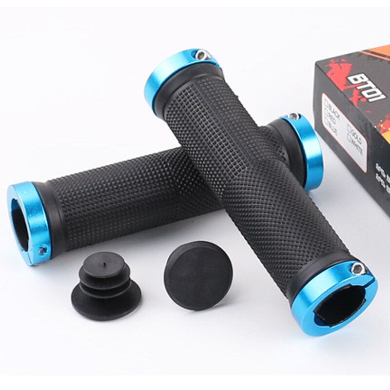 2 stücke/1 Paar Mountain Road Radfahren Bike Fahrrad MTB Lenker Abdeckung Griffe Glatte Weiche Gummi Anti-slip griff Grip Lock Bar Ende