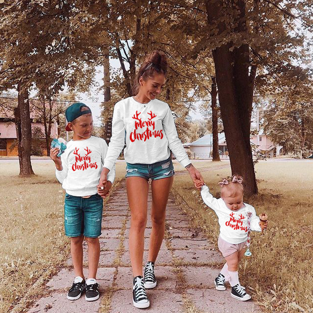 Year Family Matching Outfits Pajamas Christmas Sweater Family Parent-Child Sleepwear Christmas Family Look