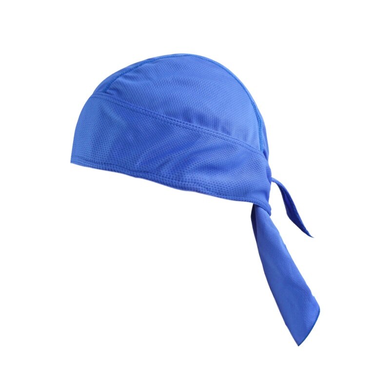 Pañuelo para Ciclismo de secado rápido, pañuelo para la cabeza, para hombre, para correr, para el verano, pañuelo para la cabeza, gorro pirata, gorro, diadema: Azul