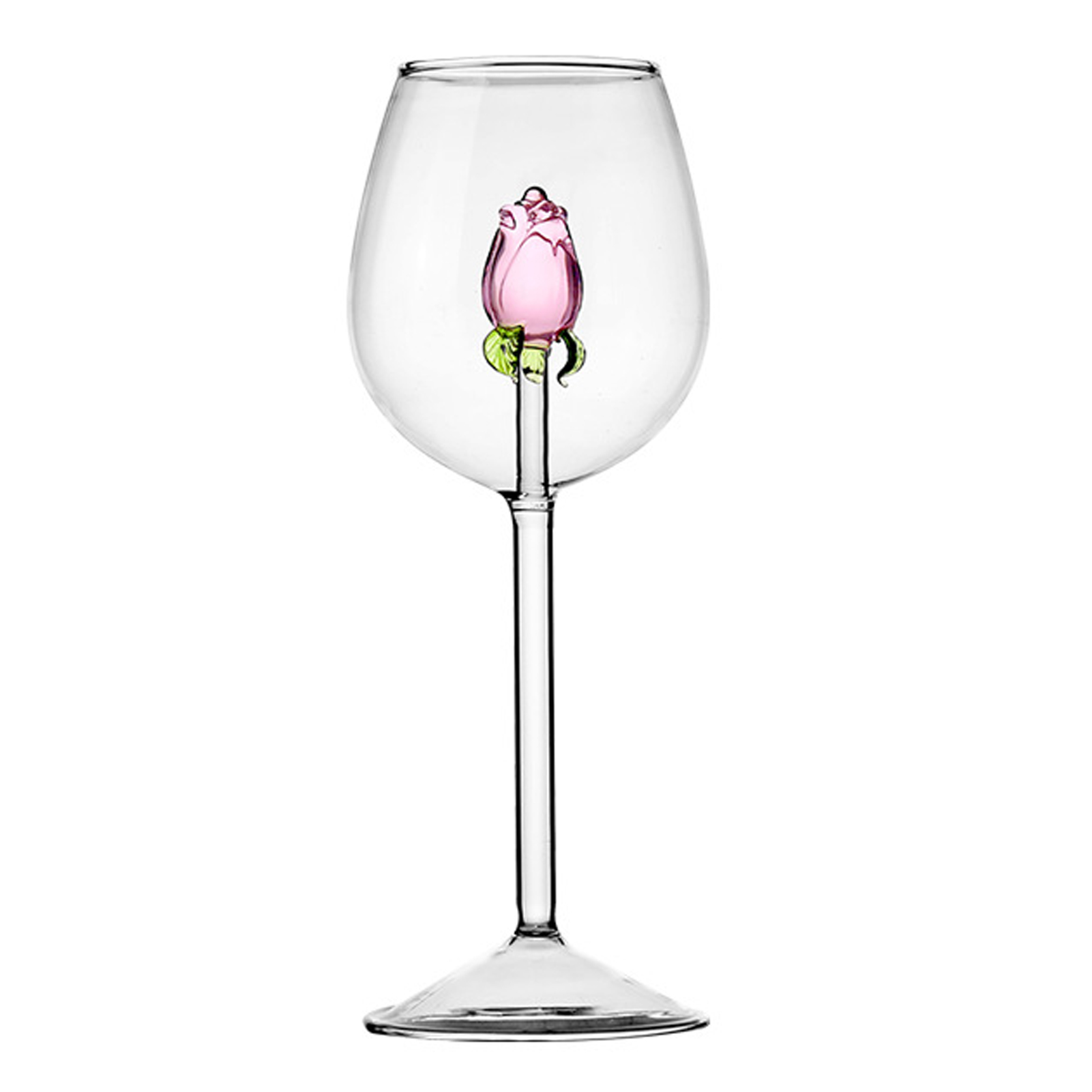 Håndblæste rosérødvinsglas 7.4/10/22oz krystalvinsglas med lang stilk vandcocktail highballglas barglas: Sort