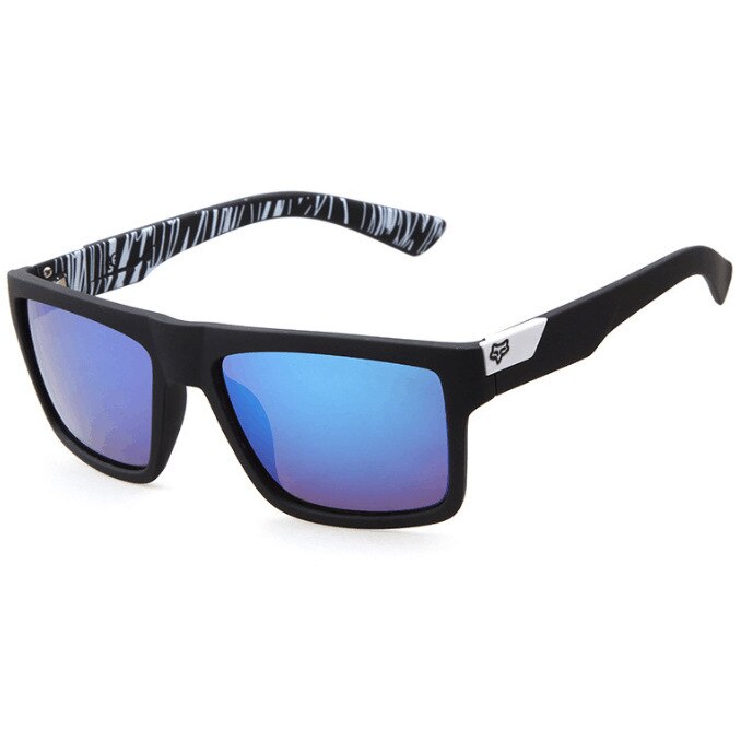 7983 Fox Classic Sunglasses Men Women Driving Square Frame Sun Glasses Male Goggles Sports UV400 Gafas Eyewear: C2
