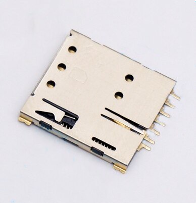 Self-ejection Nano-SIM card 7P micro card holder Micro card slot Self-ejection gold-plated Nano SIM