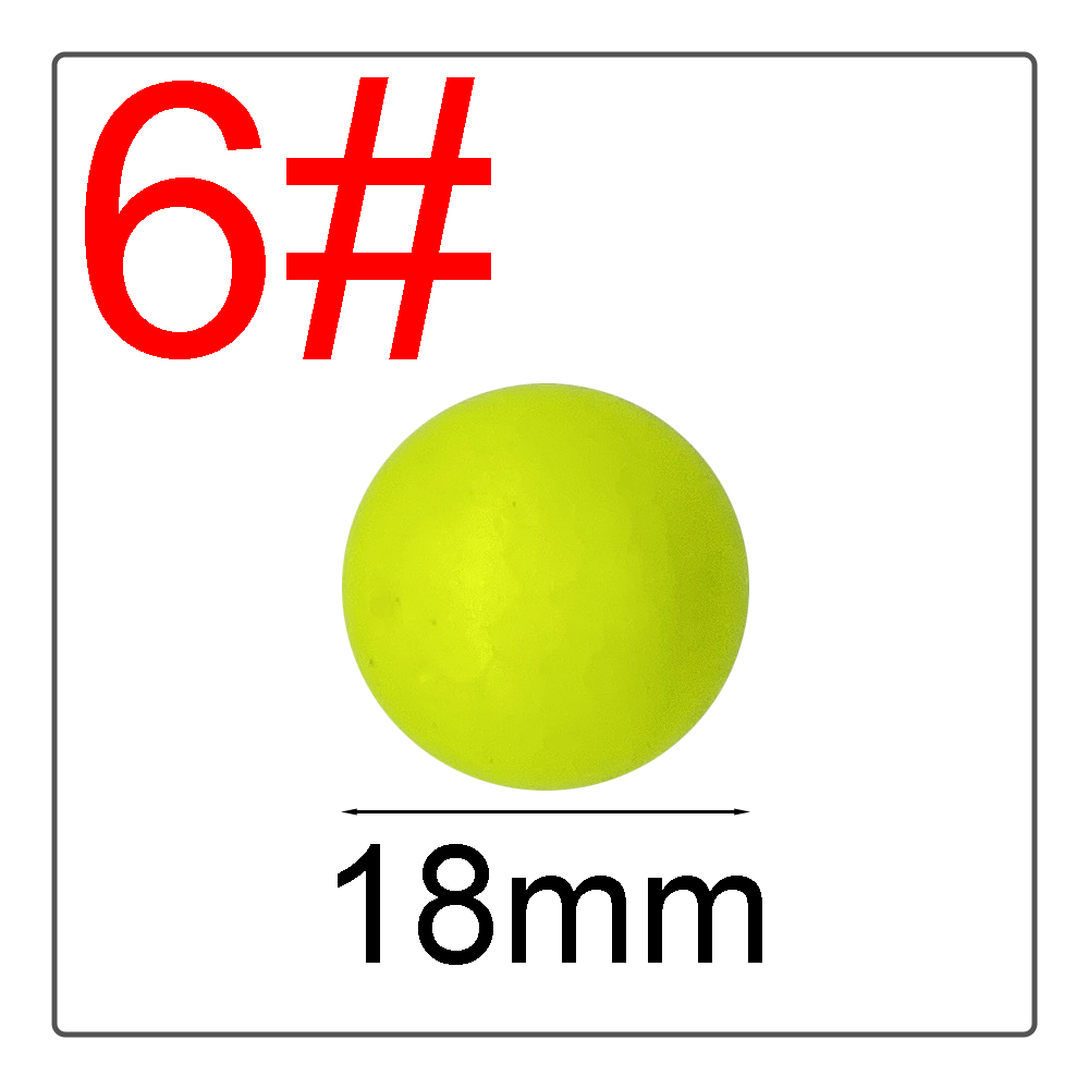 1 # -10 # Boule flottante EPS, boule en mousse, haricots accrocheurs, boule flottante modifiée, bouée sphérique, équipement de pêche, couleurs vives: MULTI