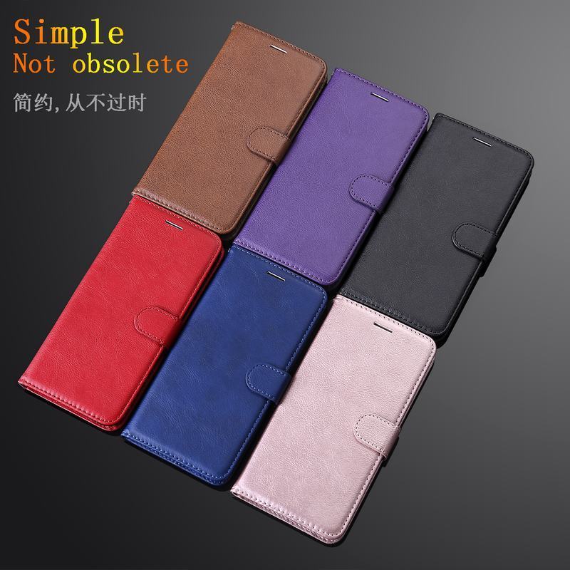 Voor huawei  y6 hoesje op huawei  y6 pro luxe pu leren tassen hoesje voor huawei  y6 flip portemonnee hoesje  y 6