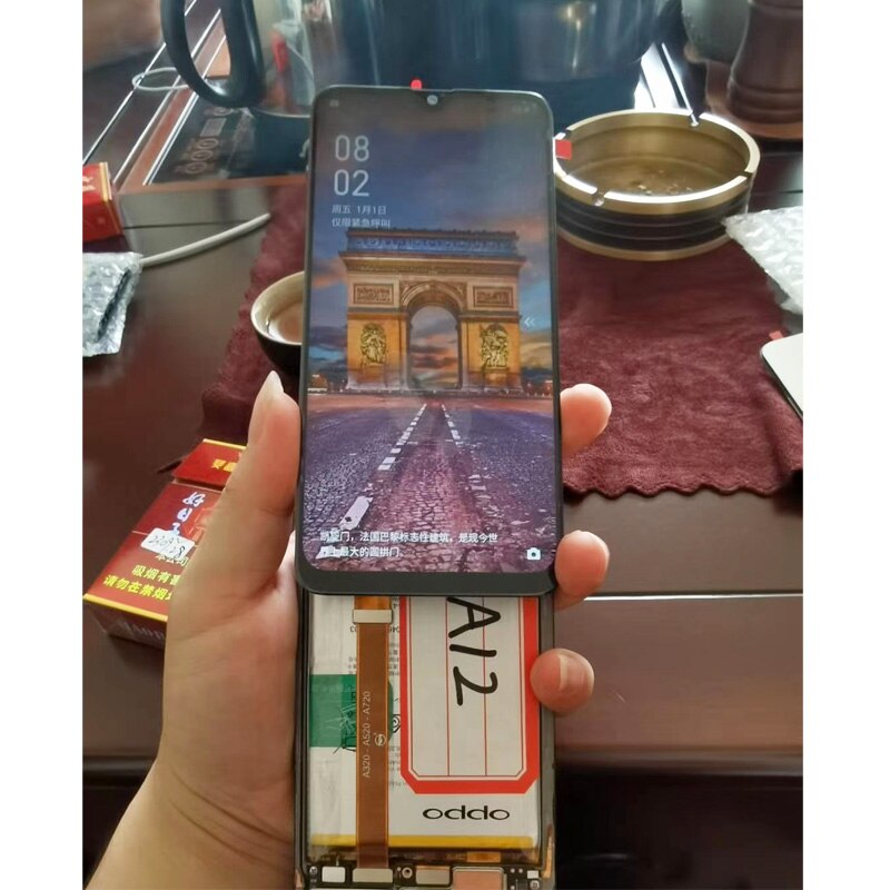 Oryginalny 6.2 calowy czarny robić Oppo A12 2020 światowy / Oppo A12s wyświetlacz LCD montaż digitizera ekranu dotykowego wymiana