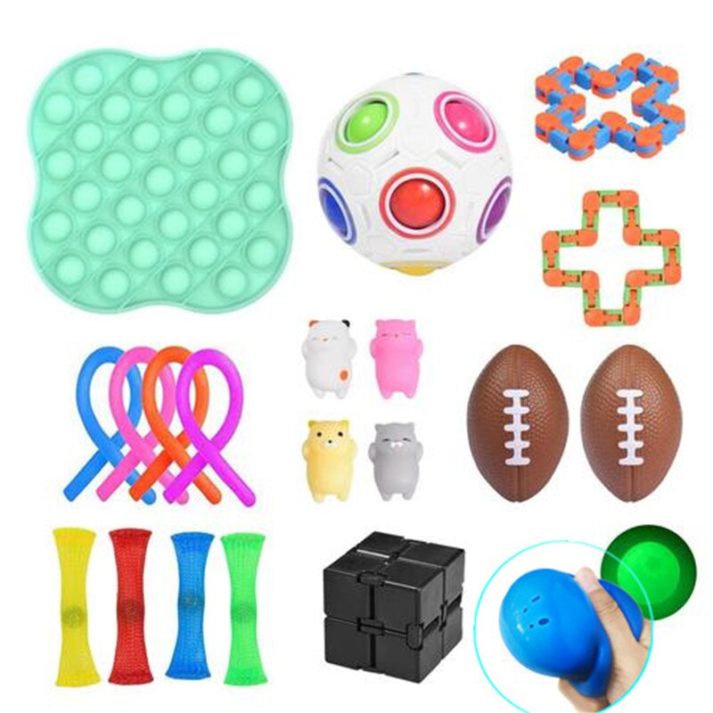 Fidget Toys Anti Stress Toy Set Relief For Adults Girls Boys Children Sensory Stress Relief Antistress Toys: T6