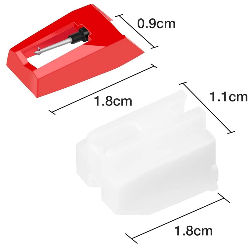 12Pcs Record Player Needle, Replacement Stylus Needle Turntable Universal Needle For Most Phonograph Vinyl Record Player