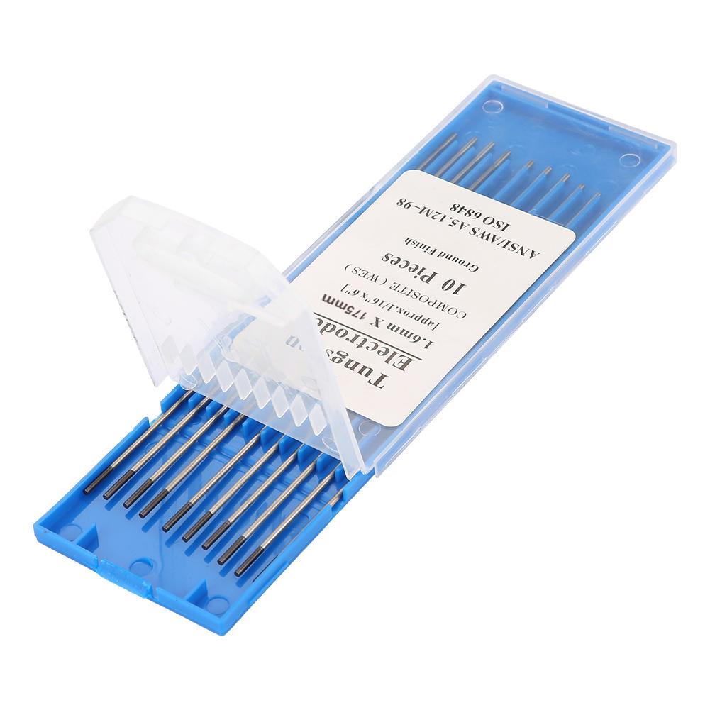 10pcs Tungsten Electrode Tig Welding Composite Tungsten Electrodes 2.0x150mm (WES Purple) 10-Pack